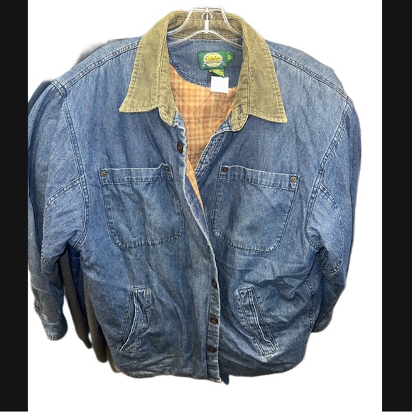Vintage Cabelas denim barn jacket blanket lined Xl men’sChore jacket